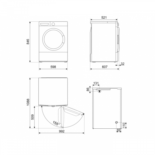 Сушильна машина SMEG DNP83SLIN