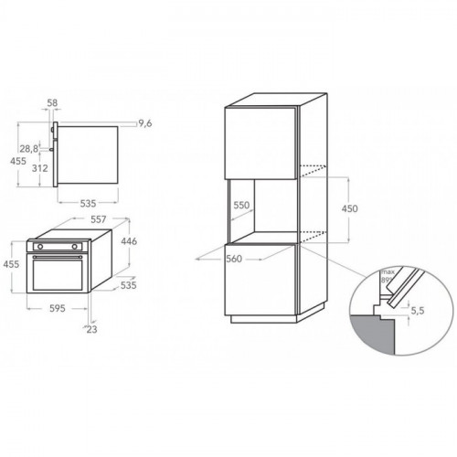 Вбудована мікрохвильова піч KitchenAid KMQCXB45600