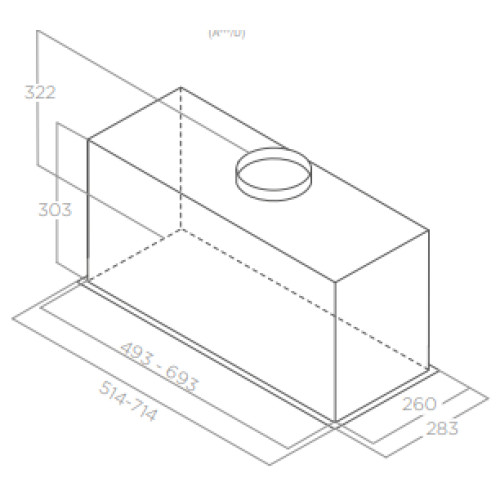 Вбудована витяжка Elica LANE SENSOR IX/A/72 Вбудована витяжка Elica LANE SENSOR IX/A/72
