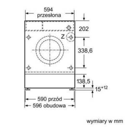 Вбудована пральна машина Siemens WI14W542EU