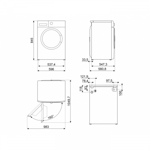 Пральна машина SMEG WNP84SEAIN