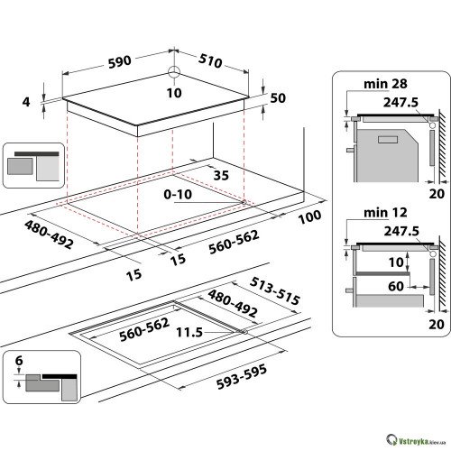 Електрична варильна поверхня Whirlpool WS Q4860 NE