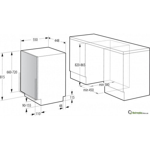 Встраиваемая посудомоечная машина Gorenje GV572D10