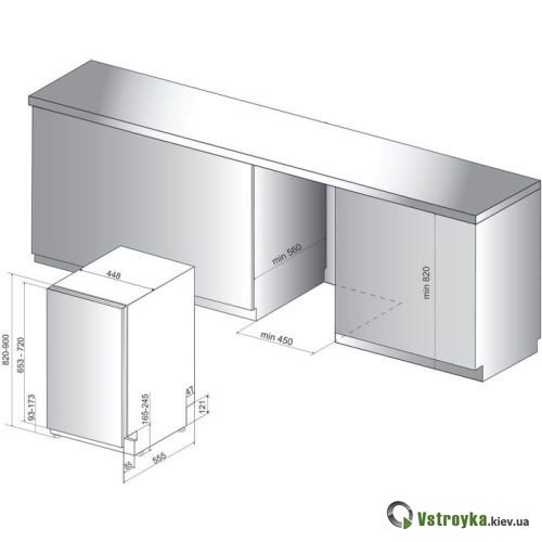 Вбудована посудомийна машина Hotpoint-Ariston HSIO 3O23 WFE