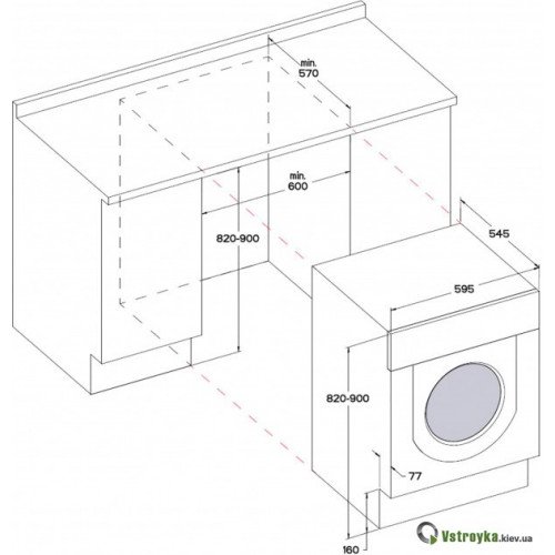 Вбудована пральна машина Whirlpool WDWG75148EU