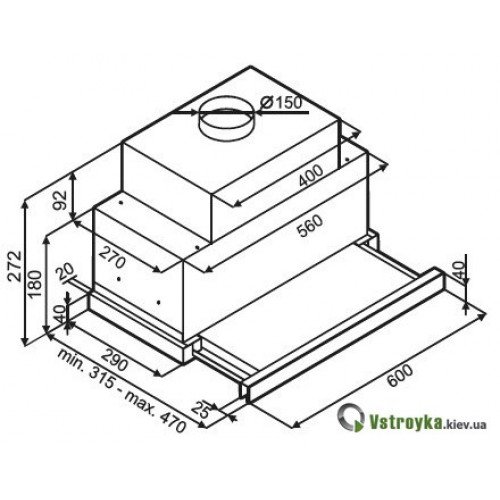Встраиваемая вытяжка Best Chef Horizon box 1100 white 60