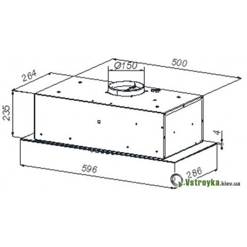 Встраиваемая вытяжка Best Chef Medium box 950 white 60