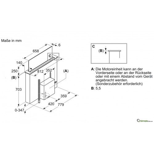 Встраиваемая вытяжка Siemens LD88WMM66