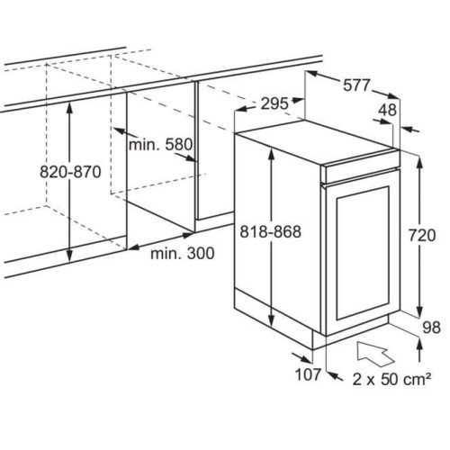 Винна шафа AEG AWUS018B7B