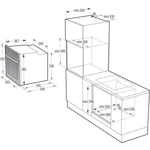 Духова шафа Gorenje BOSX6737E09BG Духова шафа Gorenje BOSX6737E09BG
