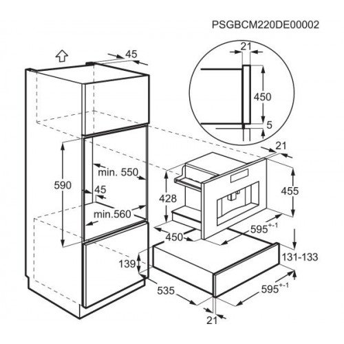 Вбудована кавоварка Electrolux EBC85X