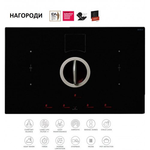 Варильна поверхня з витяжкою Elica NikolaTesla SWITCH BL/A/83